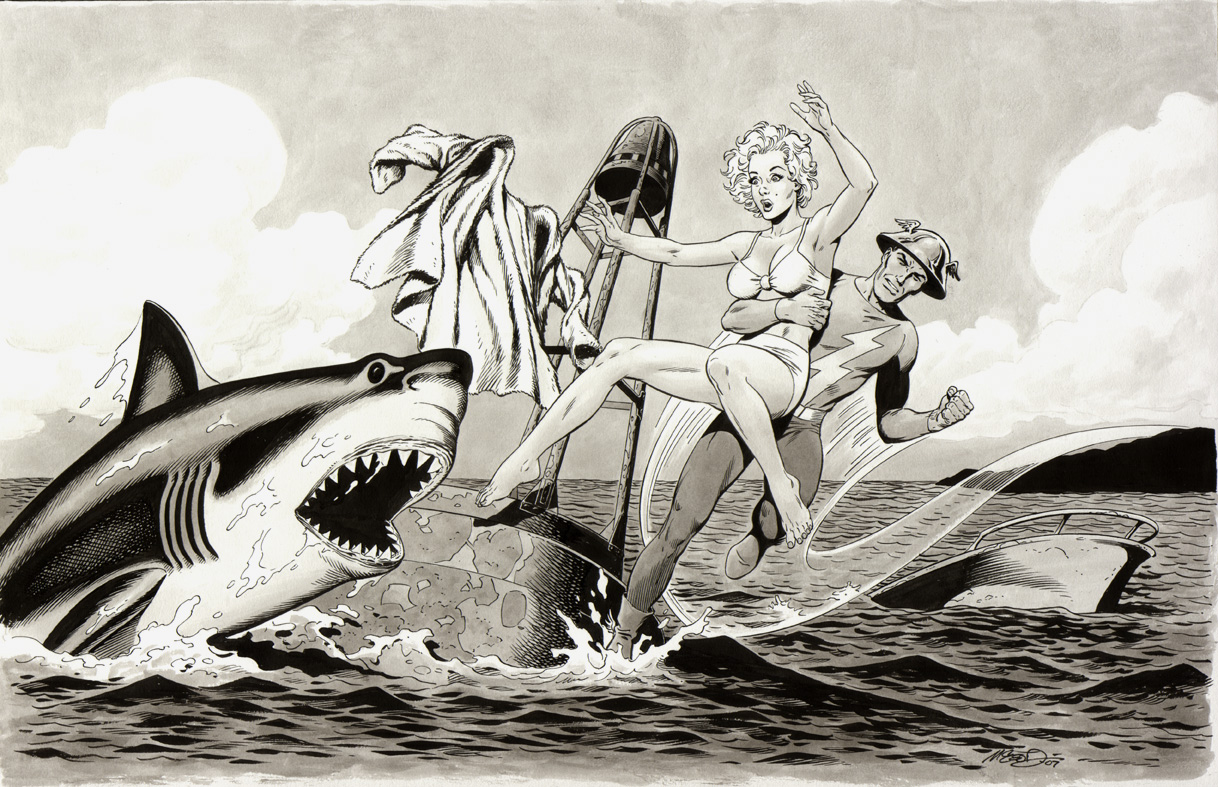 Flash saves Marilyn 11" x 17" 2007