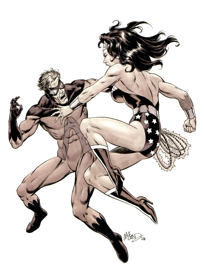 Animal Man vs. Wonder Woman ('06) 10" x 13"