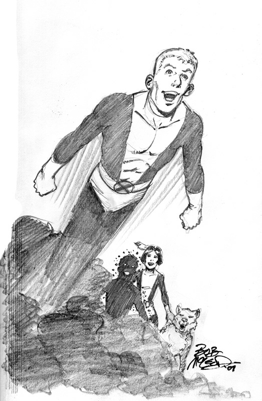 New Mutants 5" x 8" 2007 book sketch