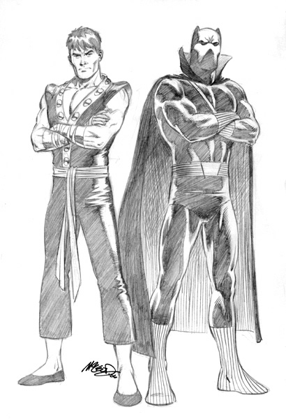 Shang Chi & Black Panther 2006 9" x 12"